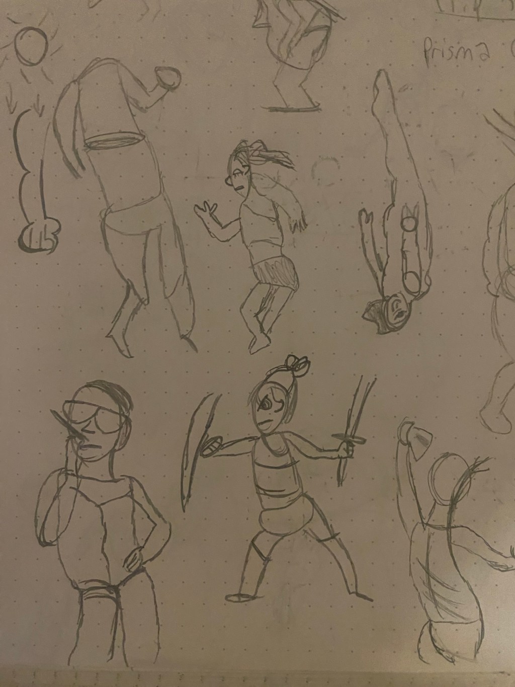 Action Poses-Weekly Doodles