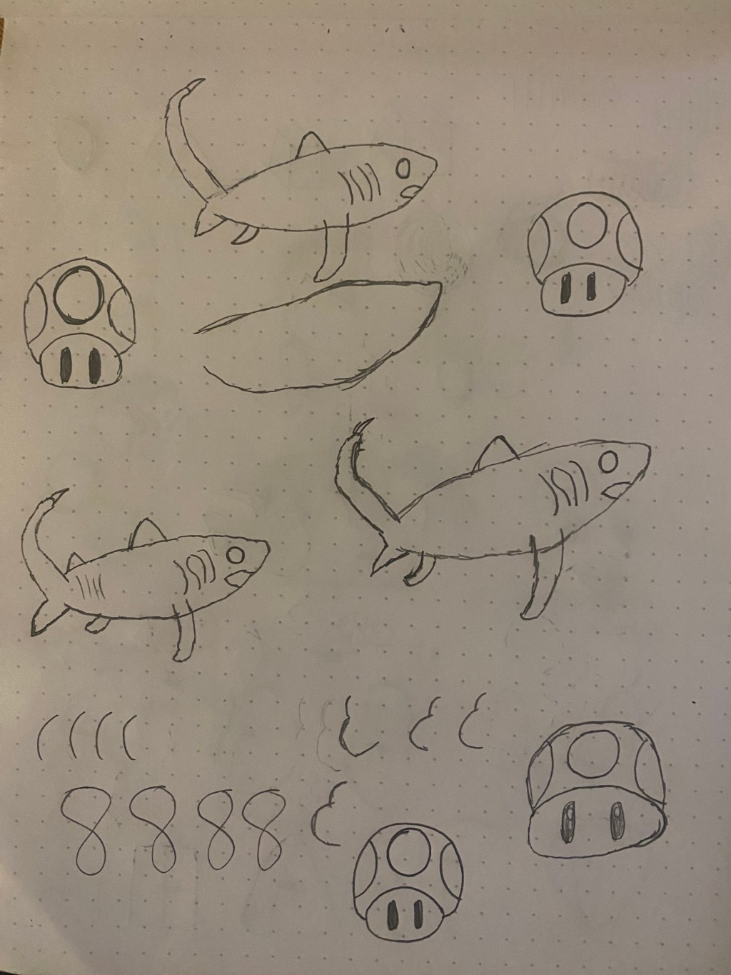 Sharks and Mushrooms – Weekly&nbsp;Doodles