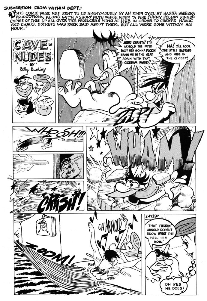 Cave Nudes: NSFW One-Page Comic with Flintstones&nbsp;Characters