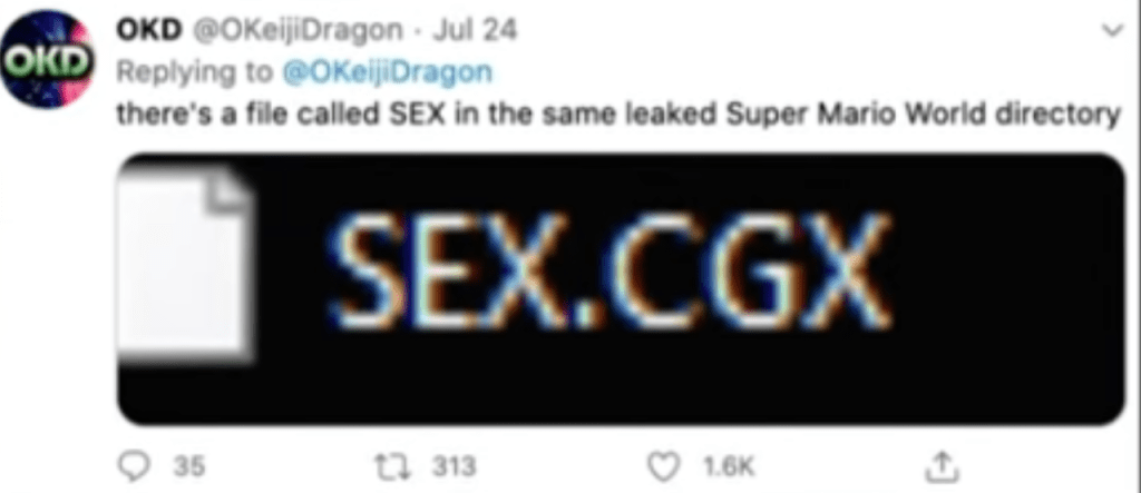 SEX.CGX: Hidden Inappropriate Sprite File in Super Mario&nbsp;World