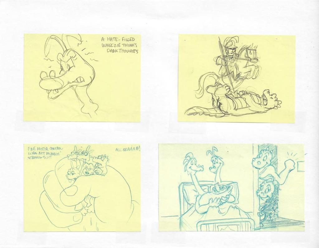 Draggin’ Our Tails: A Document of Our Species-Found Dragon Tales “Storyboard Jam”&nbsp;Drawings