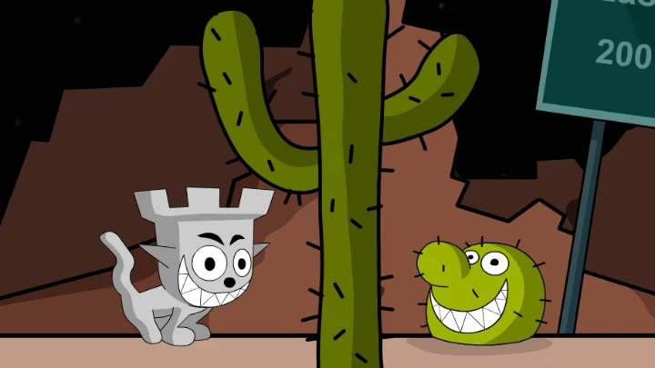 Disturbing Game Over Screens from Castle Cat Flash&nbsp;Games