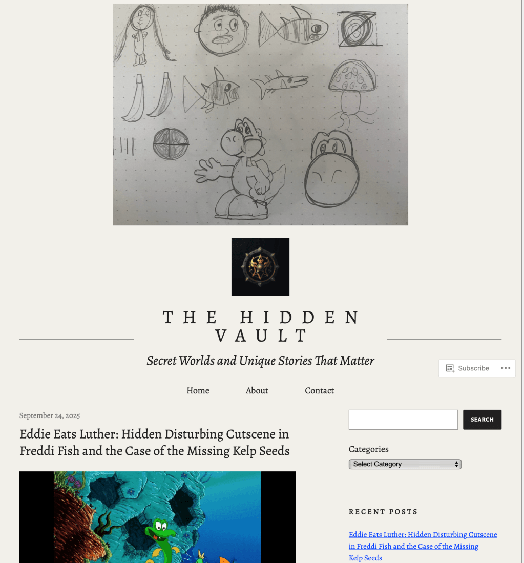 1st Archive of The Hidden Vault&nbsp;Blog!